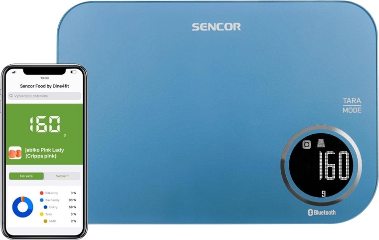 Inteligentna waga kuchenna Sencor z Bluetooth