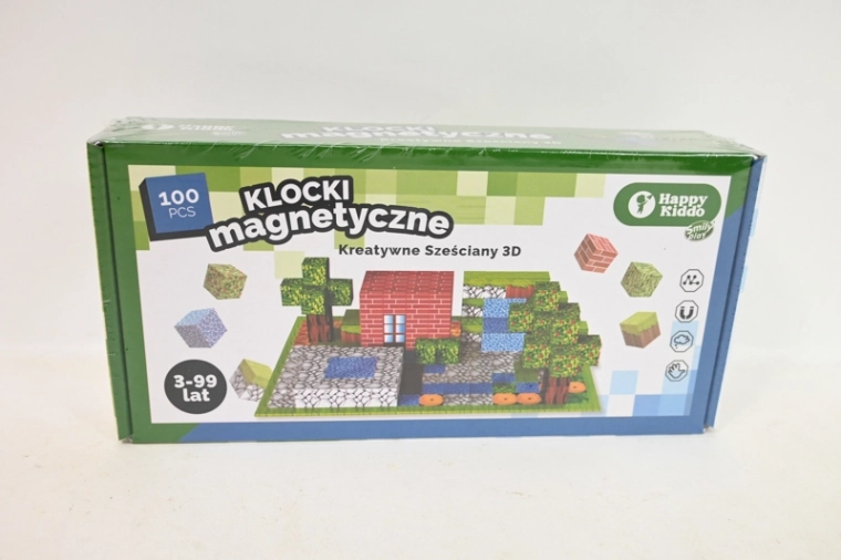 SmilyPlay magnetyczne klocki konstrukcyjne Happy Kiddo (100 elementów)