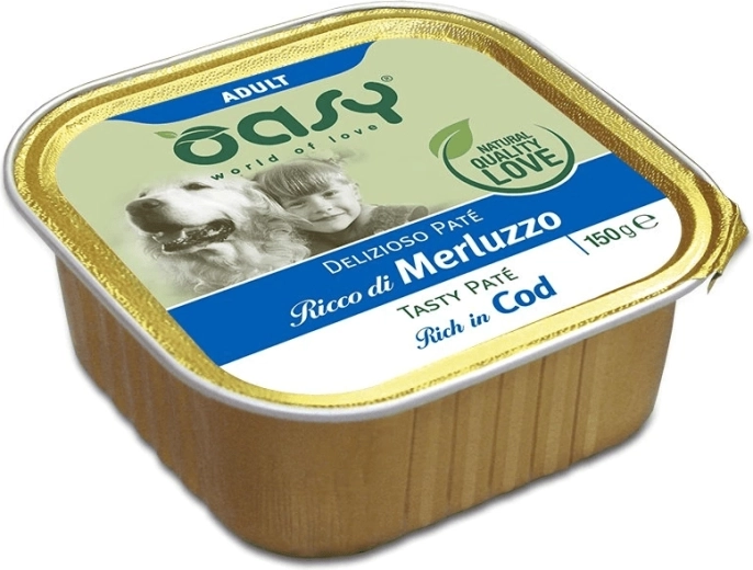 Oasy Tasty Pate Adult pasztet z dorszem 150 g