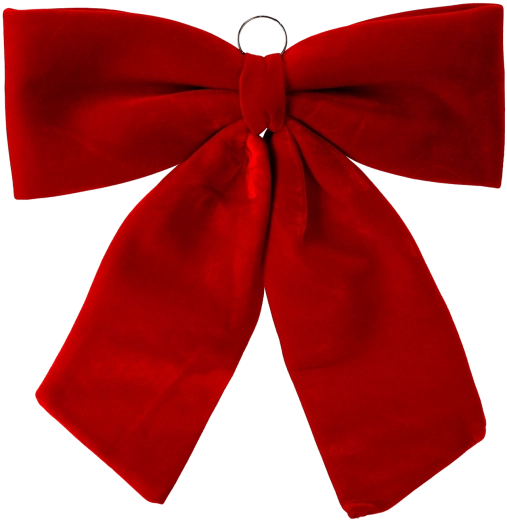 Świąteczna kokarda czerwona 70 cm