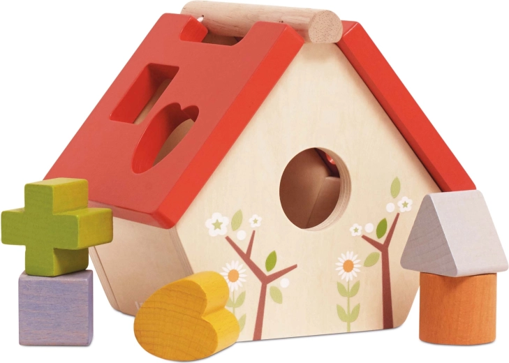Le Toy Van drewniany domek dla ptaszków – sorter kształtów