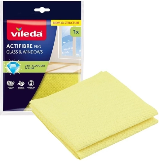 Vileda Actifibre Pro ściereczka do szkła i okien - 1 sztuka