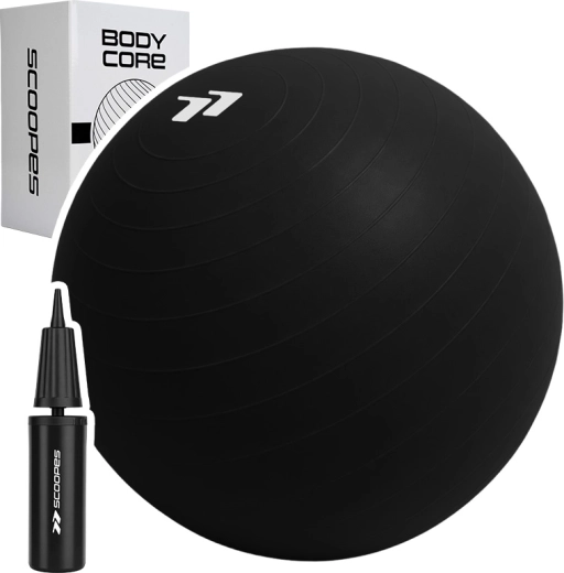 Piłka gimnastyczna BodyCore 85 cm czarna