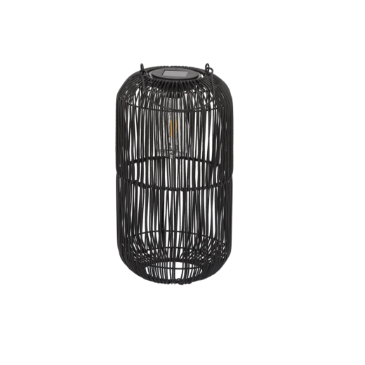 solarny czarny lampion 39 cm