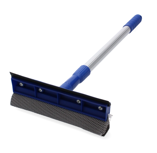 Teleskopowa myjka do okien ze ściągaczką i gąbką, 46–70 cm