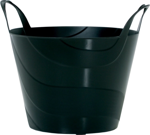 Uniwersalna plastikowa torba 15 l – czarna, średnica 33,8 cm