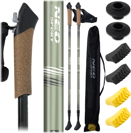 Kije trekkingowe NEO SPORT NS-383 Nordic Walking 85–143 cm