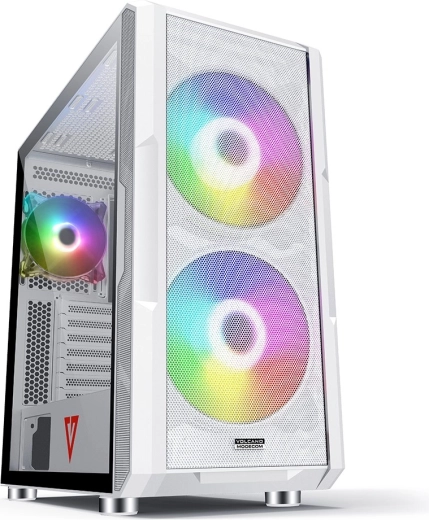 Obudowa komputerowa VOLCANO AMIRANI ARGB biała