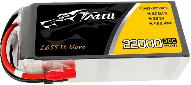 Akumulator LiPo Tattu 22000 mAh 22,2 V 6S 30C z konektorami AS150/XT150