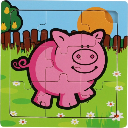 Teddies drewniane puzzle moje pierwsze zwierzątka: konik