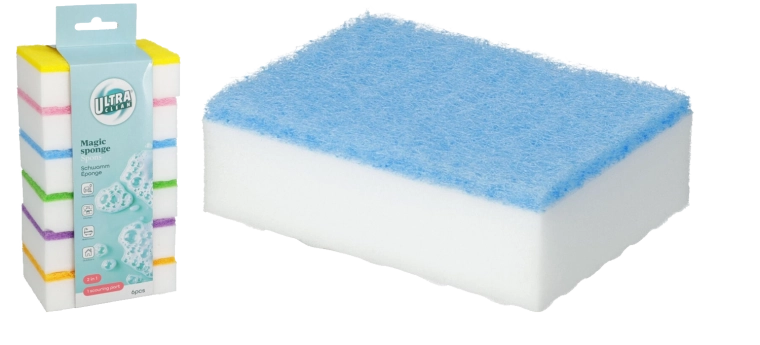 Zestaw magicznych gąbek czyszczących z pianki melaminowej (6 szt.)