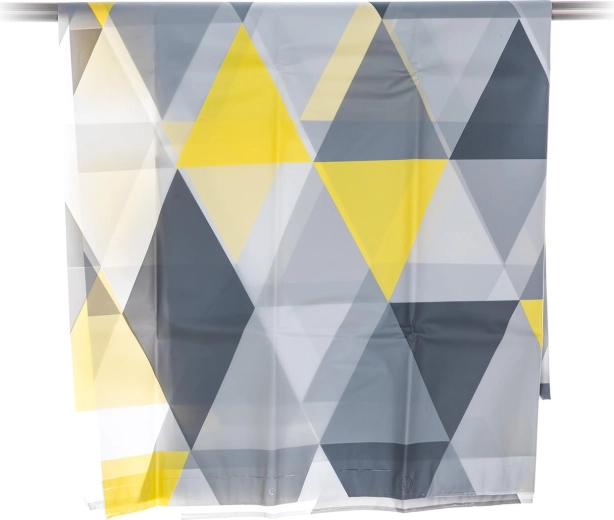 Zasłona prysznicowa PEVA trójkąty 180 × 200 cm