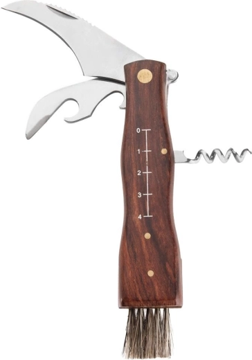 Nóż do grzybów ze stali nierdzewnej z drewnianą rękojeścią