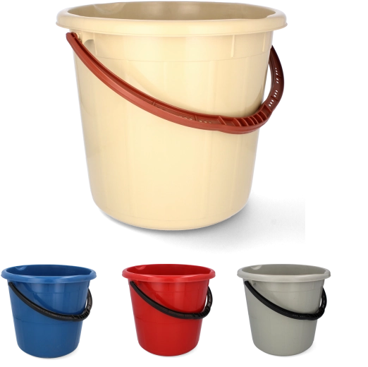 Ocynkowane wiadro 10 l z drewnianym uchwytem