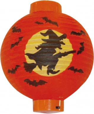 Lampion dekoracyjny czarownica Halloween 20 cm na baterie