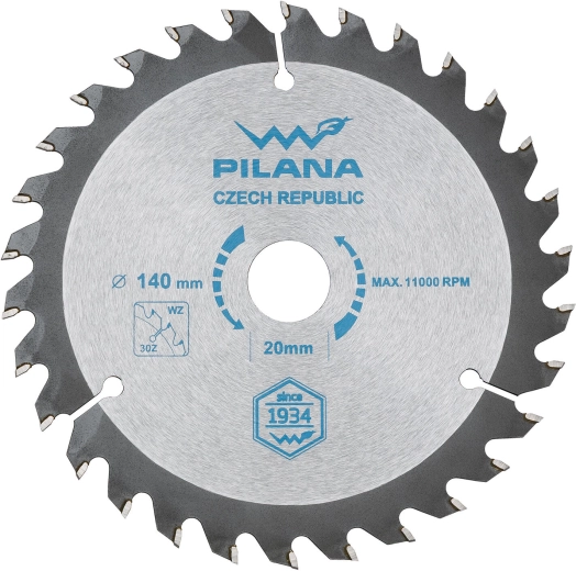 Tarcza pilarska PILANA 140 mm, 30 zębów, SK WZ, otwór 20 mm