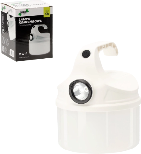 Kempingowa lampa LED 2 w 1 11,4 × 11,4 × 15,2 cm