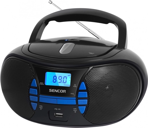 Sencor SPT 2700 bk boombox z odtwarzaczem CD, Bluetooth i radiem FM - 1 szt.