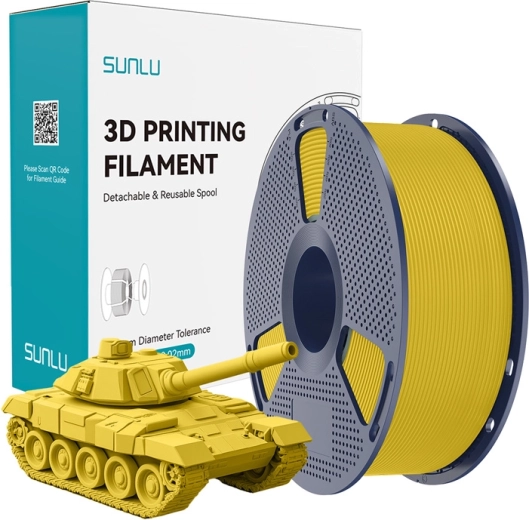 Sunlu PLA+ high‑speed filament 1,75 mm – żółty