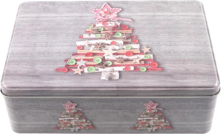 Pojemnik na ciasteczka z motywem świątecznym 20 × 13 × 6,8 cm