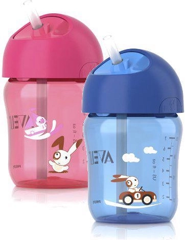 Philips AVENT kubek ze słomką 260 ml niebieski