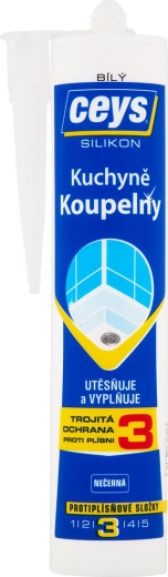 Silikon sanitarny CEYS 280 ml – Biały