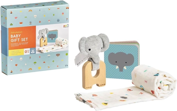 Zestaw prezentowy dla niemowląt słoń PETIT COLLAGE