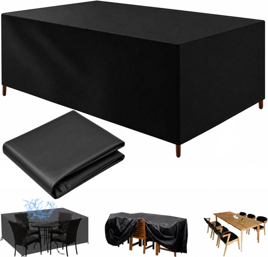 Wodoodporny pokrowiec ochronny (plandeka) na meble ogrodowe i stół cateringowy 250 × 210 × 90 cm