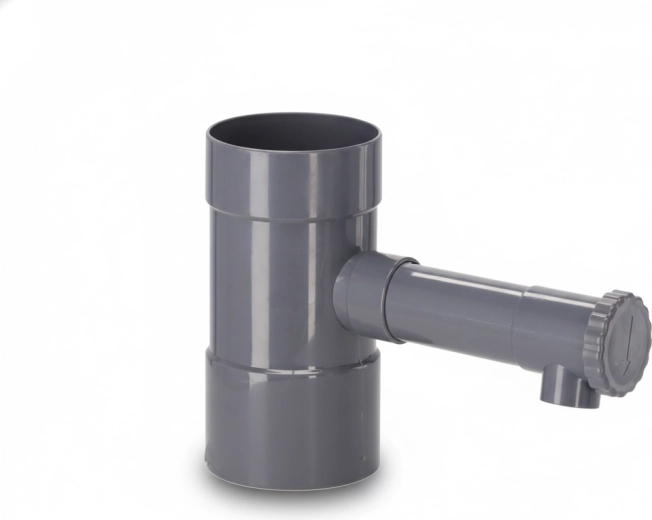 Zbieracz wody deszczowej, szary, 80 mm