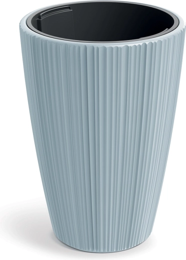 Donica ORO 39 cm jasnoszara z wkładem