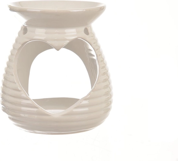 Ceramiczna aromalampa biała perła