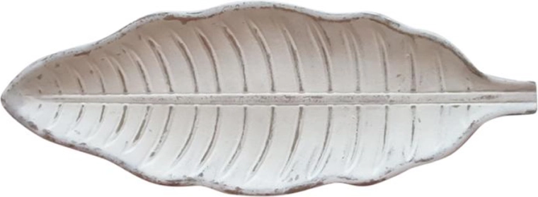 Dekoracyjna drewniana taca w kształcie liścia 38 cm TORO