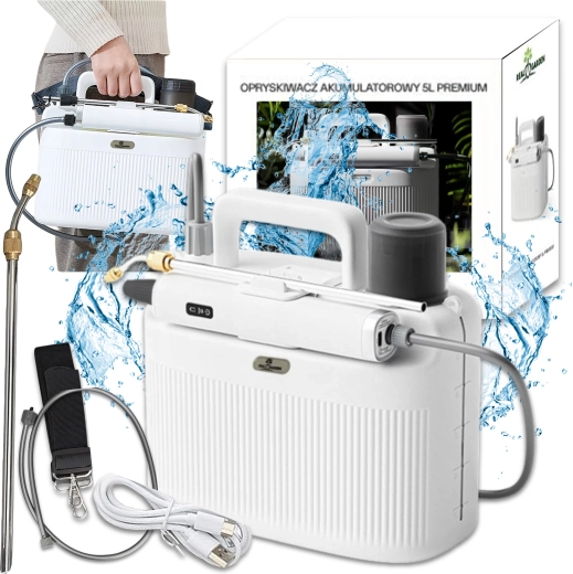 elektryczny ogrodowy opryskiwacz 5 l z akumulatorem 2200 mAh