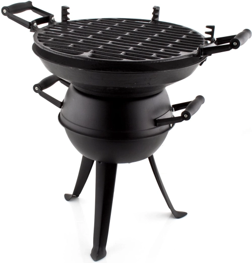Grill Soudek 36 cm – żeliwne palenisko, czarny