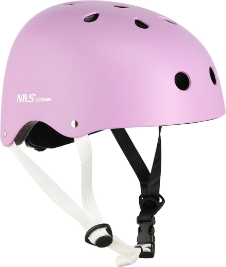 Kask NILS Extreme MTW001 różowy – M (55–58 cm)
