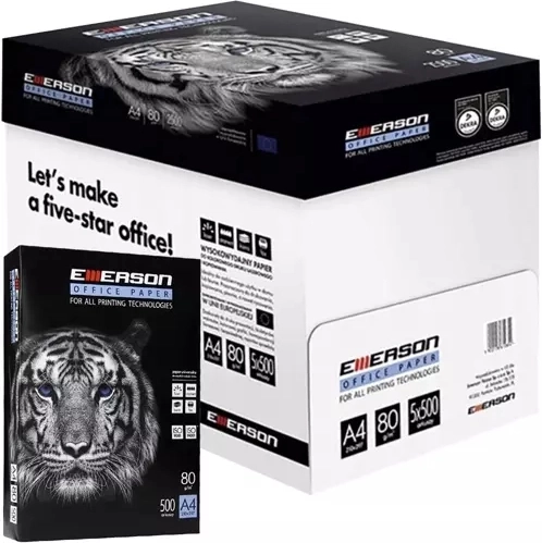 Papier biurowy A4 80 g/m² – karton 5 × 500 arkuszy