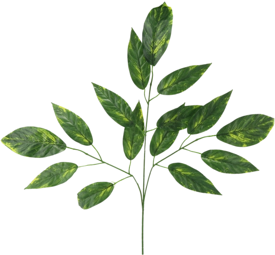 Sztuczna gałązka z liśćmi mango 69 cm