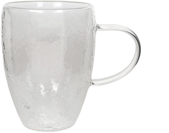 Zestaw 2 szklanek termicznych FROST z podwójną ścianką i uchem 340 ml