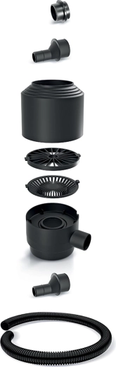 Wewnętrzny filtr zgrubnych zanieczyszczeń do rury spustowej z wężem (zestaw 8‑częściowy)