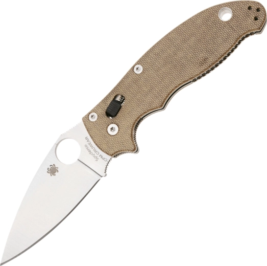 Nóż składany Spyderco Manix 2 Brown, CPM Cru-Wear, Micarta