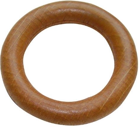 Drewniane kółka na karnisze – wiśnia, zestaw 10 szt.