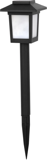 Solarny lampion ogrodowy 10 LED, 36 cm, czarny