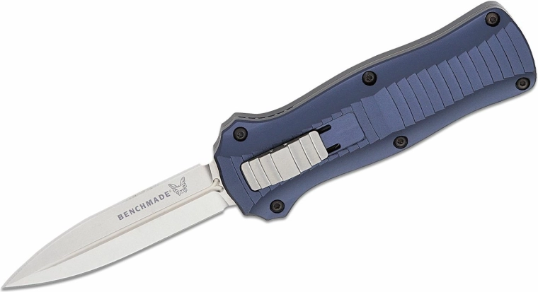 Benchmade Mini Infidel Crater Blue nóż automatyczny 7,9 cm edycja limitowana