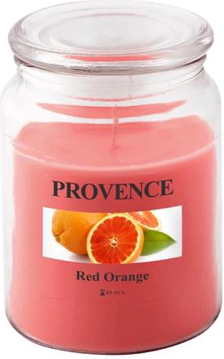 Świeca zapachowa w szkle PROVENCE czerwony pomarańcz 95 h