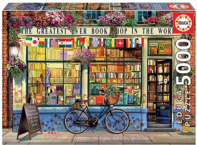 Puzzle EDUCA Największa księgarnia na świecie 5000 elementów