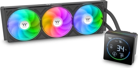 Chłodzenie cieczą AIO Thermaltake TH360‑S V3 ARGB z wyświetlaczem LCD