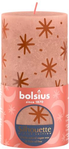 Rustykalna świeca 130 × 68 mm – kremowy karmel