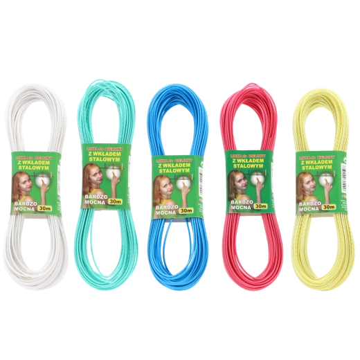 Linka do bielizny z rdzeniem stalowym 30 m