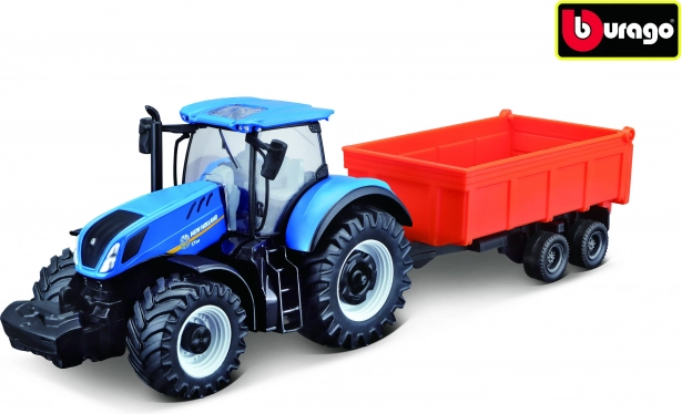 Bburago Farmland traktor NEW HOLLAND T7.315 HD z wywrotką 10 cm