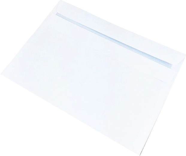 Koperty C6 samoprzylepne, białe, bez okienka, 50 szt.